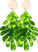 Load image into Gallery viewer, Acrylic Leaf Earrings
