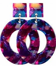 Load image into Gallery viewer, Acrylic Square/Circle Earrings
