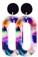 Load image into Gallery viewer, Acrylic Resin Drop Dangle  Bohemian  Earrings
