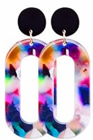 Acrylic Resin Drop Dangle  Bohemian  Earrings