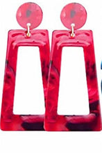 Load image into Gallery viewer, Rectangle Acrylic Earrings
