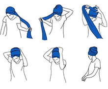 Load image into Gallery viewer, Adult Turban Easy Wrap Headwraps Braid &amp; Dread Holder
