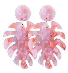 Acrylic Leaf Earrings