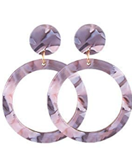 Load image into Gallery viewer, Acrylic Circle Earrings
