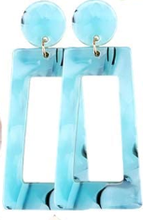 Load image into Gallery viewer, Rectangle Acrylic Earrings
