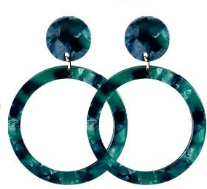 Load image into Gallery viewer, Acrylic Circle Earrings
