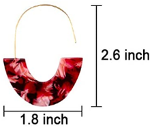 Load image into Gallery viewer, Gold Hooked Acrylic Earrings

