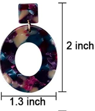 Load image into Gallery viewer, Acrylic Square/Circle Earrings
