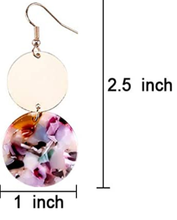 Load image into Gallery viewer, Circle Acrylic Earrings
